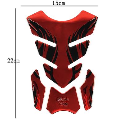 For Honda Yamaha SUZUKI Tankpad Sticker Fishbone 3D Tank Pad Stickers Oil Gas Protector Cover Motorcycle