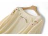 2026 Autumn/Winter Women's Embroidered Floral Wool One-Shoulder Sweater Top