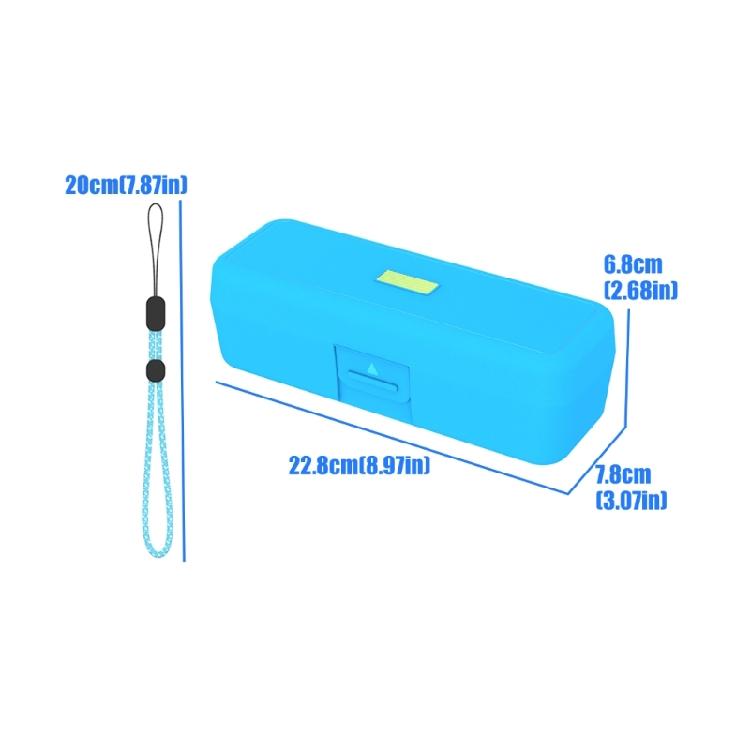 Shelf and Drawer Storage Case for ZipString Aracna, Blue Hard Shell Plastic Box with Hinged Shell Form for Travel Bag Carry and Daily Use