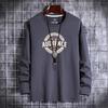 Men's Long Sleeve Autumn Round Neck Casual Printed T-Shirt