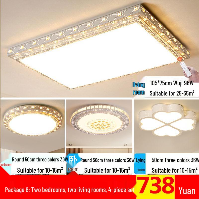 Modern Round LED Ceiling Light for Living Room, Dining Room, Bedroom, and Study