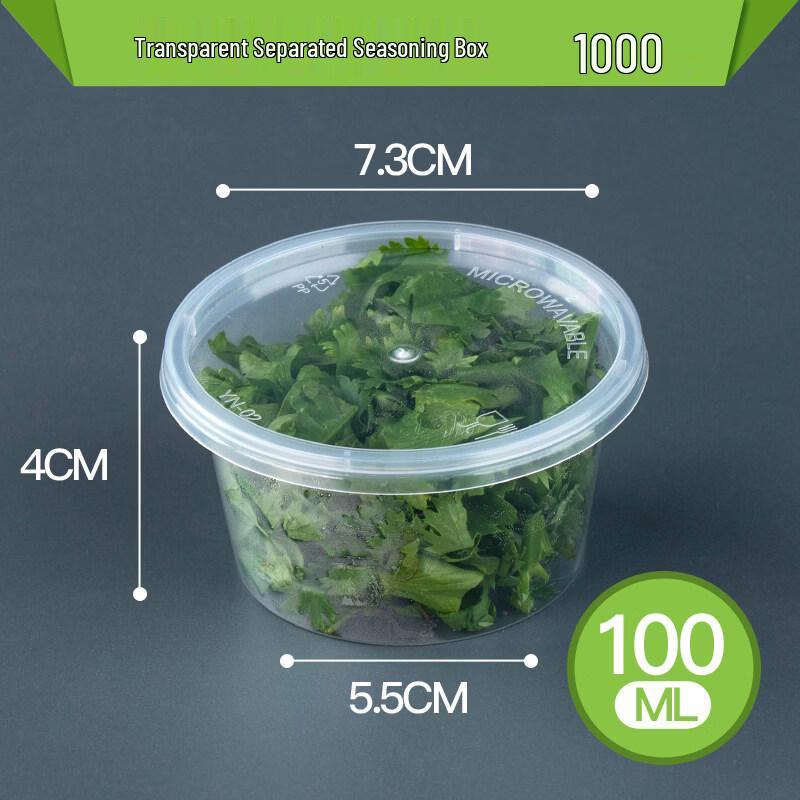 Disposable Round Plastic Sauce Containers