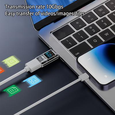 USB3.2 Digital Display Adapter 4K@60Hz USB-C OTG for iPhone16 15 Pro Max Samsung iPad PC Laptop 36W/PD-60W Fast Charge Data Sync