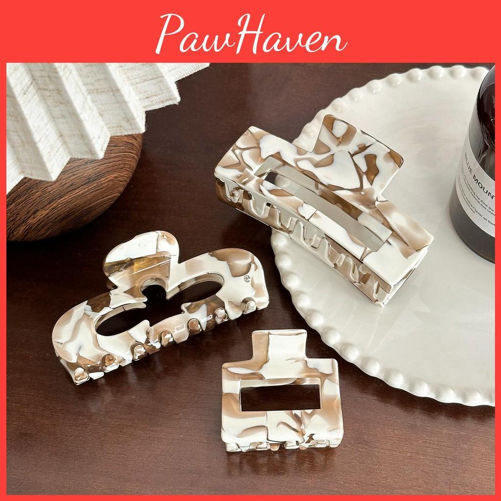 Acetate Hair Chic Claw Clips In Trendy Milk Coffee Color For Modern Fashion And Classy Hairstyles