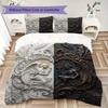 Gorgeous B&W Pattern Bedding uilt Set uilt Cover Pillowcase Home Decoration Birthday Gift (1 * duvet cover + 2 * pillowcase  without core)39