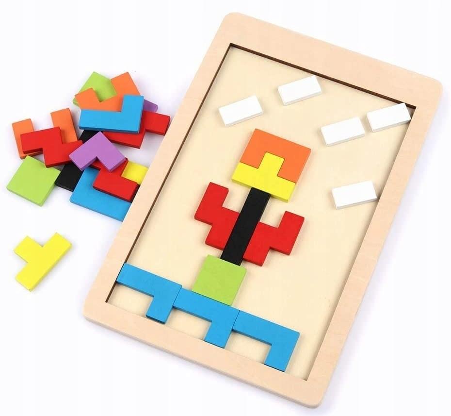 Woody Wooden Tetris Puzzle