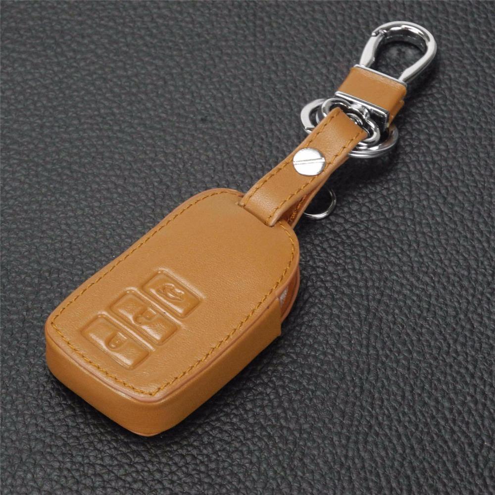 Jingyuqin New Arrival 3 Buttons Remote Folding Leather Car-Styling Key Cover Case For Toyota Vios Intelligent Smart Key