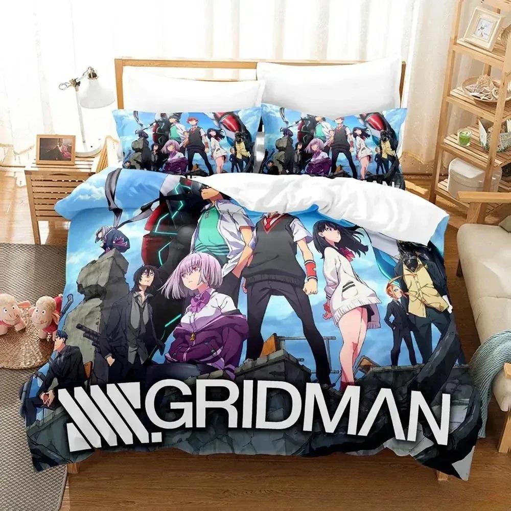 SSSS.GRIDMAN Bedding Set Single Twin Full Queen King Size Bed Set Adult Kid Bedroom Duvet cover Sets Anime parure de lit Bed