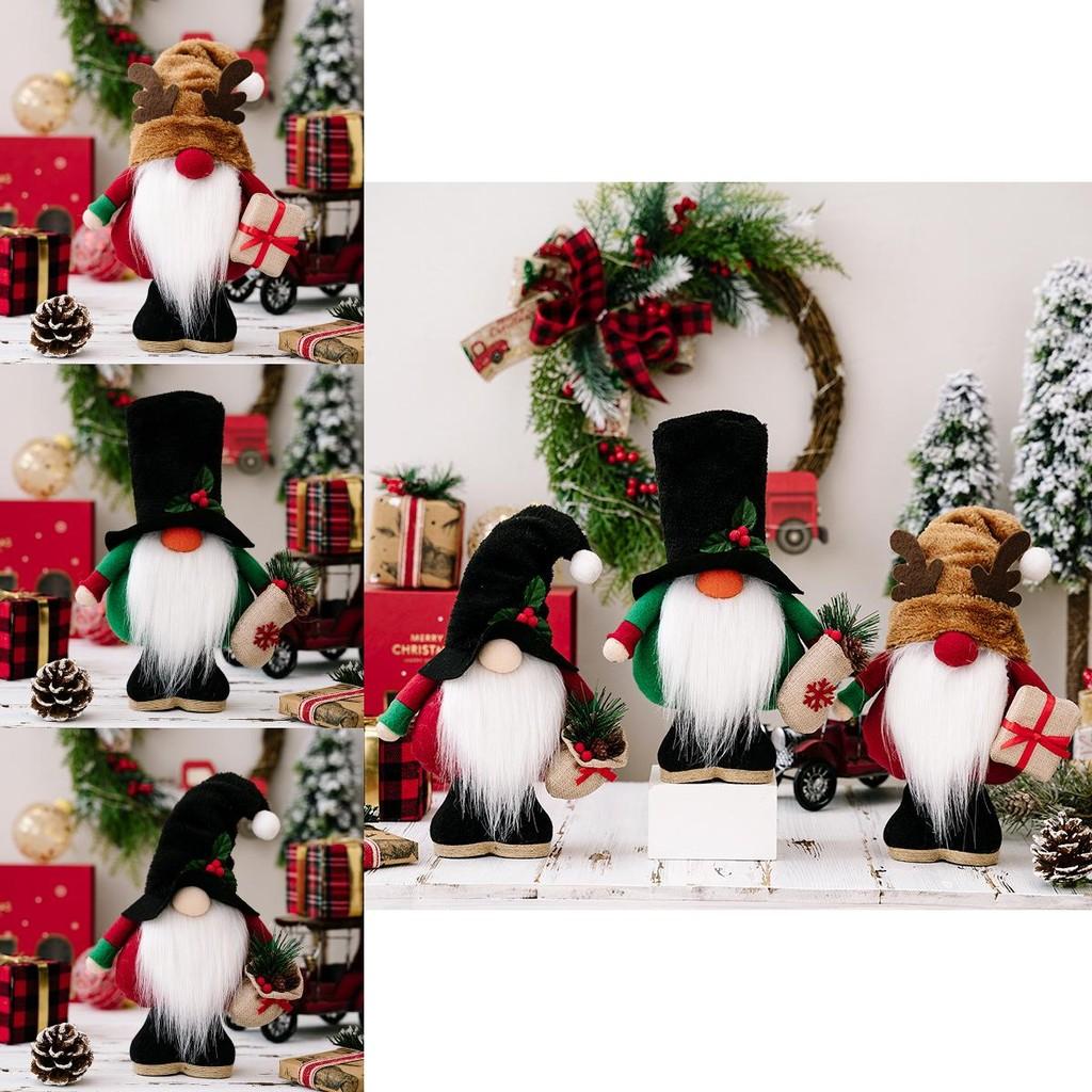 Festive Soft Toy Standing Doll In Nordic Style Perfect For Christmas Decoration