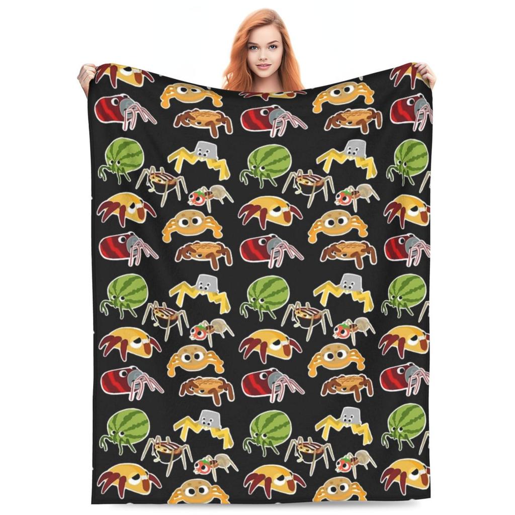 Bugsnax Bug Pack Fan Art Art von Käferdecke Flanell Leichte Überwurfdecken für Zuhause Schlafzimmer Büro Überwürfe Tagesdecke Steppdecke