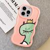 Cartoon Dinosaur Goose Soft Phone Cover Case for iPhone 13 17 Air 14 12 8 XR 15 Plus 11 16 Pro Max