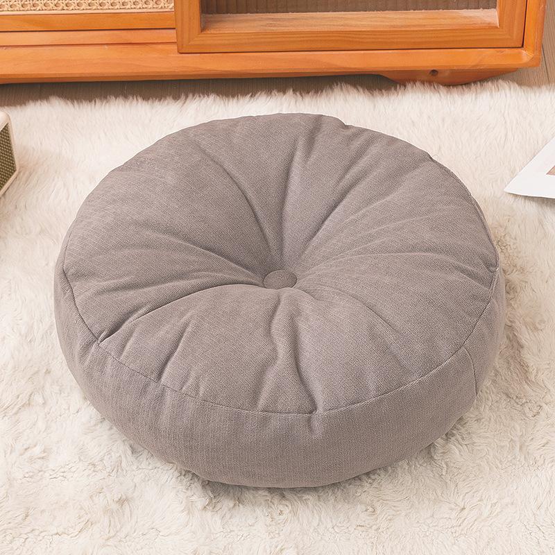 Chenille Round Floor Cushion Seat Pad PP Cotton Filled Meditation Tatami Pillow Soft Thick Chair Sofa Sitting Cushion