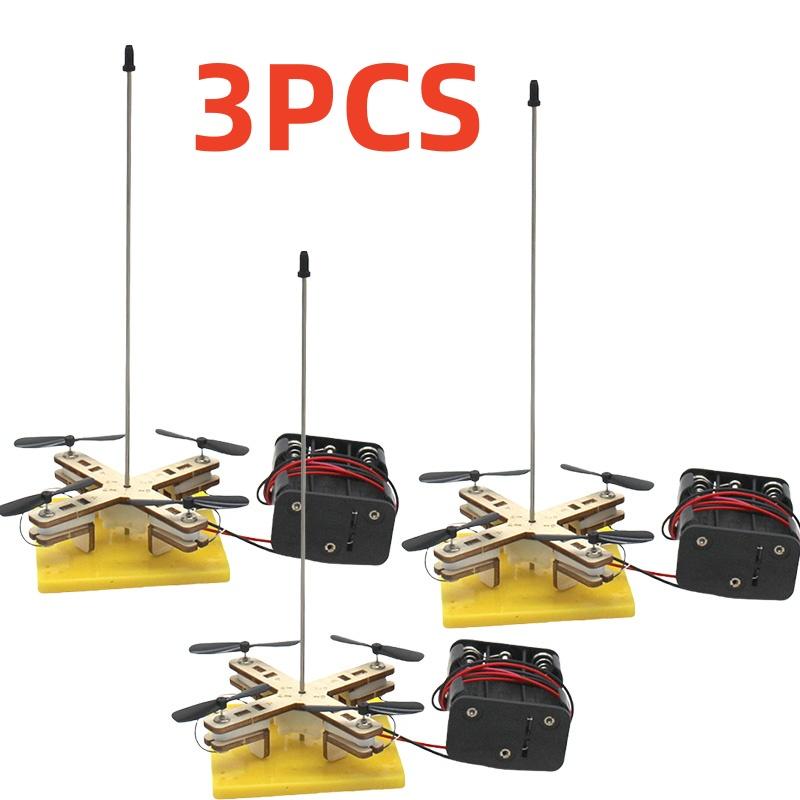 Funy DIY Drone Model Kids Scien Toy Technology Physics Teaching Aids Helicopter Game Learning Educational Toys for Children