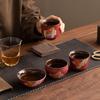 National Tide Forbidden City Red Ceramic Tea Cup Gift Set