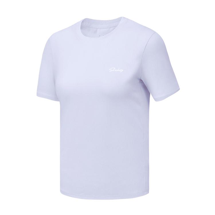 Skechers Comfortable Versatile Simple Fashion Short Sleeve T-Shirt Women Tops Stone-Purple P225W275-00FW S