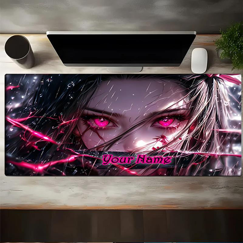 1PC Custom Name Ethereal Eyes Rain Mouse pad, keyboard and mouse desk pad, for computer notebook Birthday Gift For Any Room Or Office