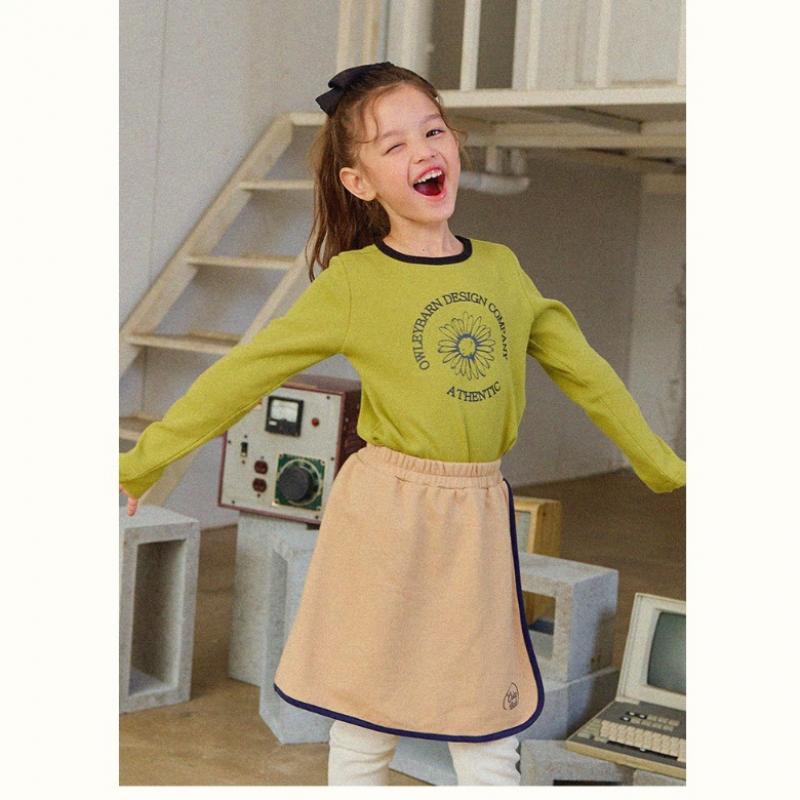  Olivan  Simple Logo Wrap Skirt Pants  Beige 