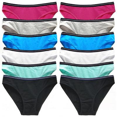 Damen Unterwäsche Damen Baumwolle Sexy Slips Slips Hüfttief Niedrig geschnitten Niedlich Mädchen Damen Höschen Lingerie für Frauen 12 Stück/Set