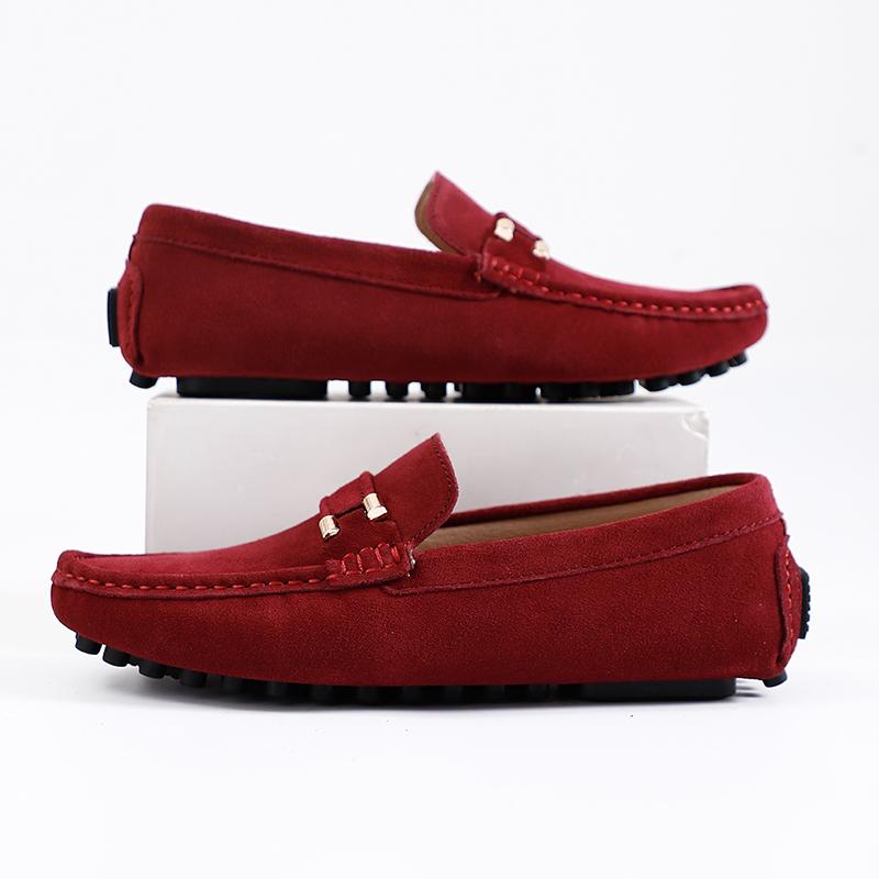 Fashion Stylish Style Man Casual Shoes Comfortable Mens Loafers Fashion Men Suede Leather Shoes Handmade Moccasins Comfy Business Shoes