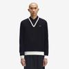 [Sharp] Contrast Tip Knit - Black Afpm253K316-102