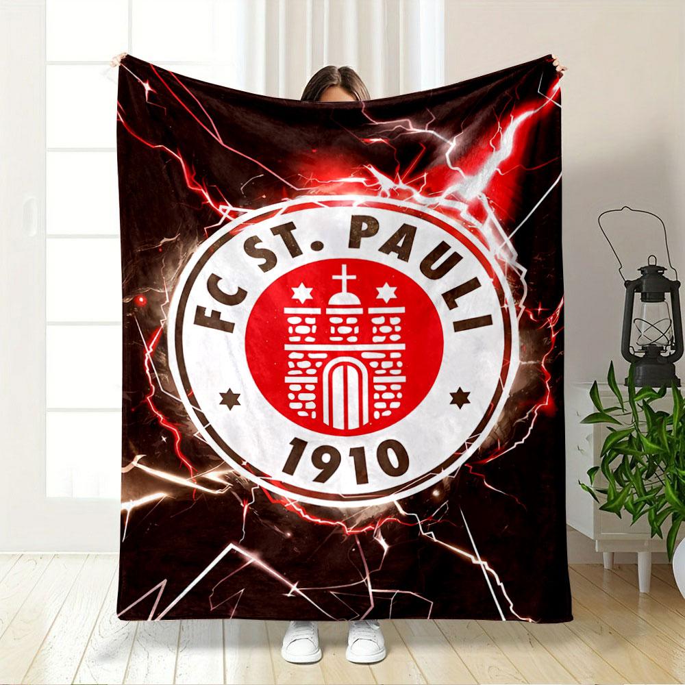 FC St. Pauli Logo Blanket for All Seasons Blanket Lunch Break Throw Gift