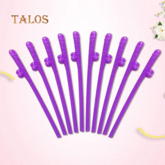 10Pcs/Set Penis Drinking Straws Hens Night Bachelorette Party Favors Decors Decoration