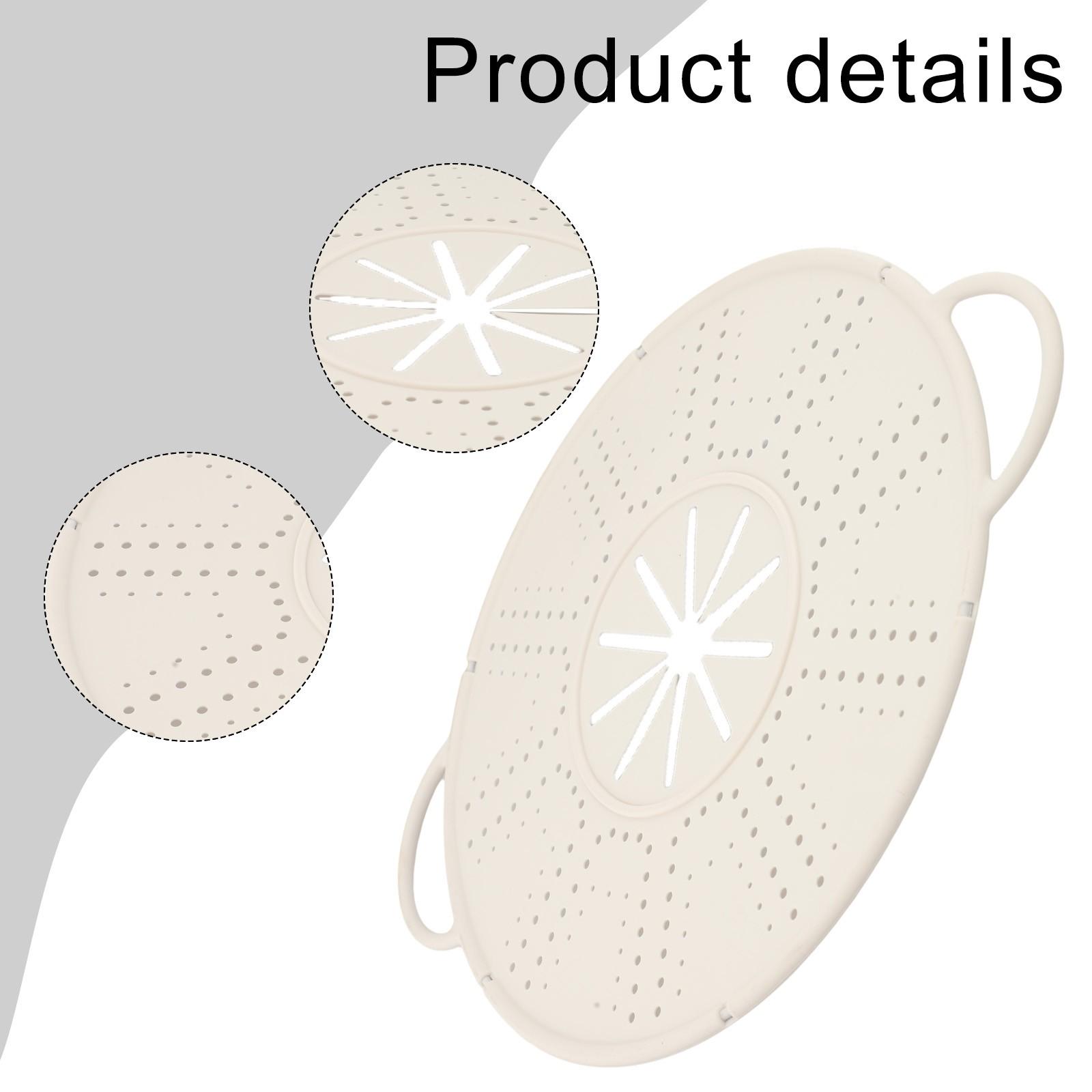 Легко моющийся силиконовый прихватка с портом для выпуска пара white