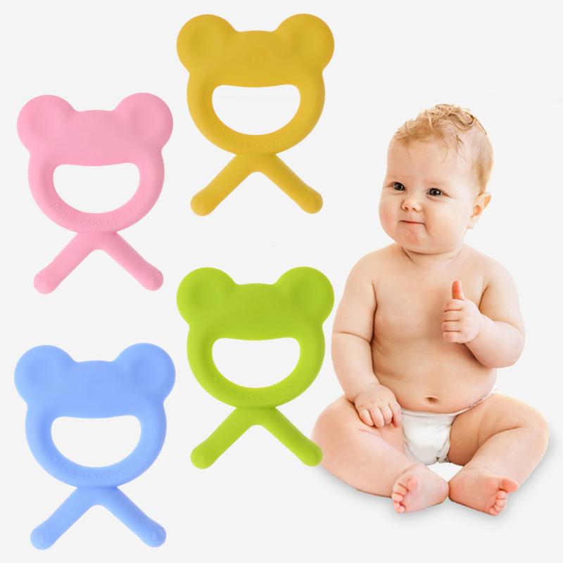 Buy Baby Teether Pacifier Frog Teething Nursing Silicone BPA Free Chew ...