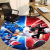 1PC Sonic Office Round Rug, Non-slip, Soft and Durable Office Rug for Interior Decoration, Perfect for Office, Beautiful Decoration