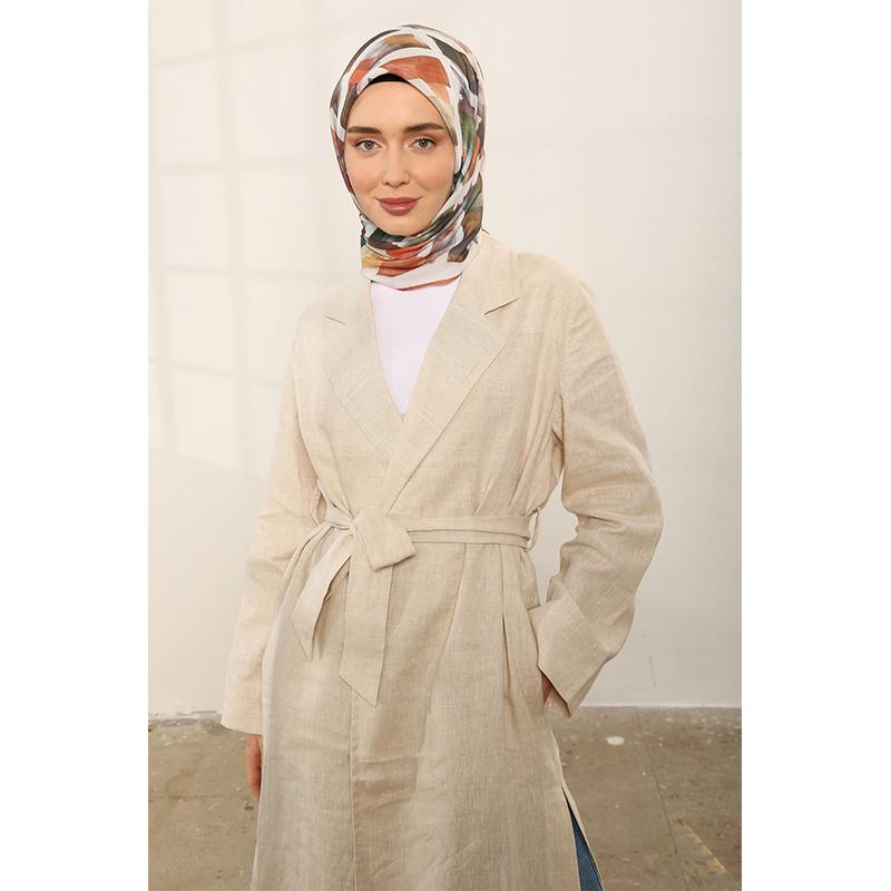 

ShantuQ Color Transition Pattern Мягкий шарф Экрю/таба 90x90 разноцветный