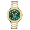 V Chrono Square Chronograph Quartz Green Dial Watch VeVca0624