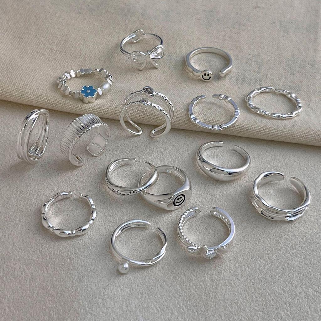 Elegante Anello Aperto in Argento Sterling 925 per Donna: Lussuoso, Durevole, Versatile, Design Inalterabile.