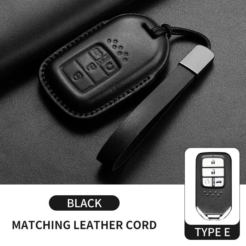 For Honda Civic 11th 2022 for Honda Civic Accord HR-V CR-V 2023 Key Fob Shell Accessories Leather Car Folding Key Cover Case