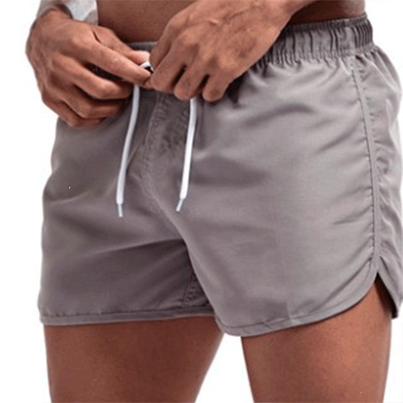 Men's Quick-Dry Summer Beach Shorts: Solid Color, Loose Fit with Drawstring