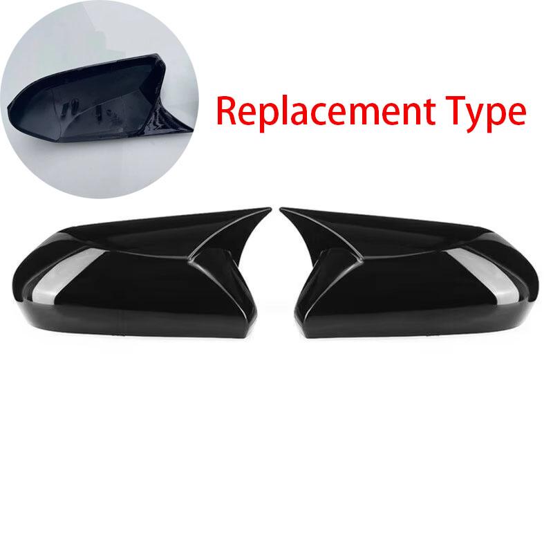 For Toyota Camry 8th 2018      Replace Rearview Side Mirror Cover Wing Cap Exterior Case Trim Carbon Fiber
