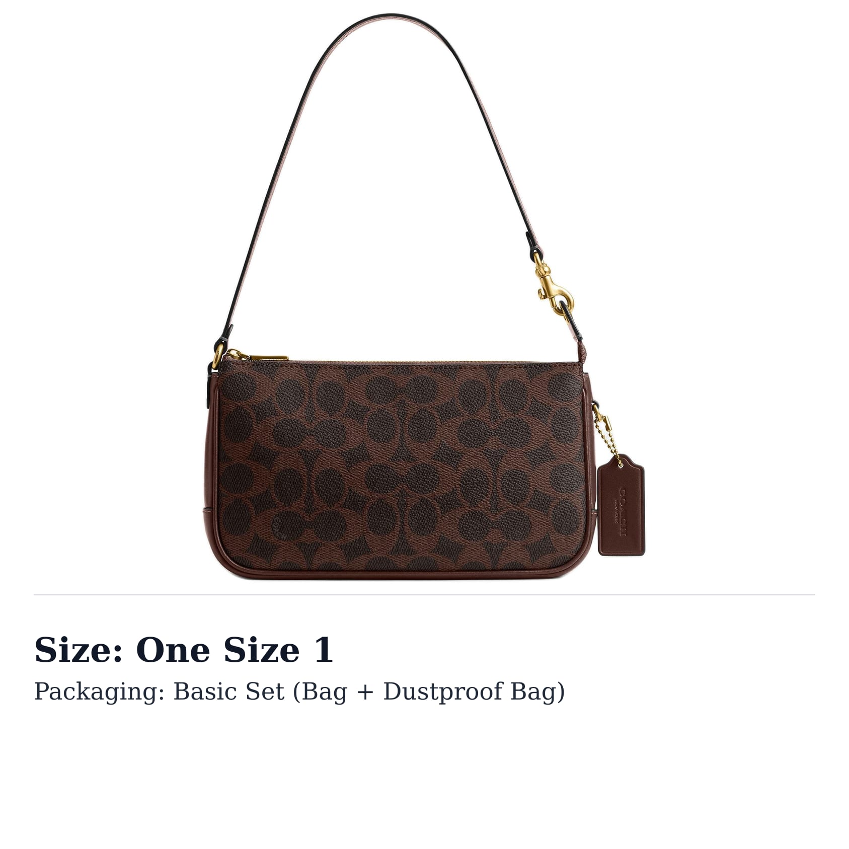COACH Plaza Artificial Leather With Cow