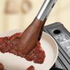 Walnut Wood Food Tong with Stainless Steel Handle Non-Stick BBQ Grilling Tong Durable Bread Dessert Clip 9/12inch Cooking Tong