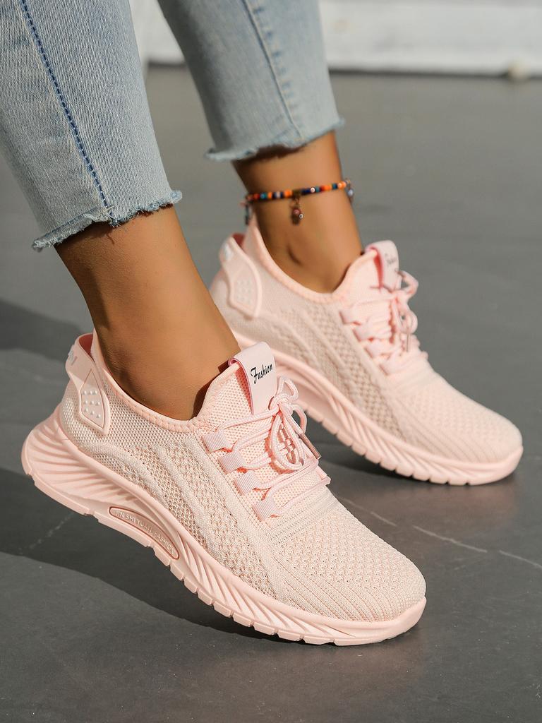 Women Shoes Casual Sneaker Fall New Fashion Leisure Sports Single Shoes  Cross-Border Factory Trend Fly Weaving