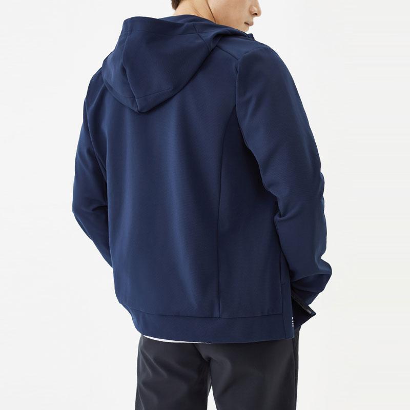 Anta Plain Loose Fit Hooded Jacket Men Jackets River-Blue 152137705-4