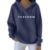 Kvinners uformelle motetrykk Langermet sweatshirt med hette