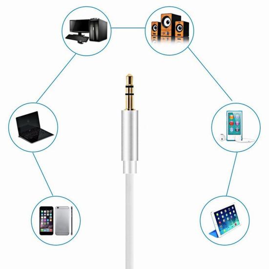 Hochgeschwindigkeits-8-Pin-Audiokabel AUX auf 3,5 mm Kabel für iPhone X/XR/7/8 Auto