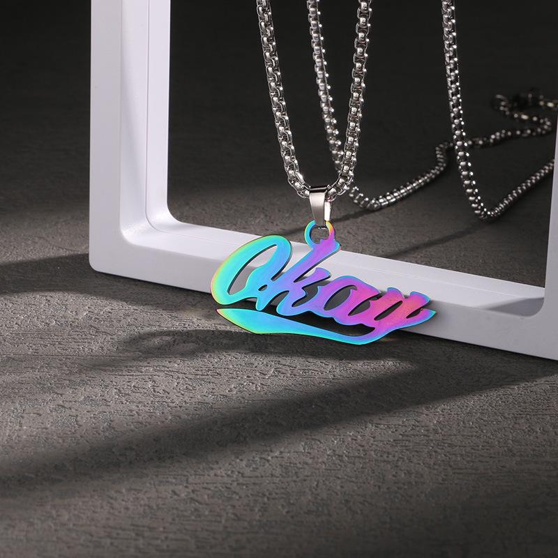 Men's Titanium Steel Hip Hop Pendant Necklace - Trendy, Non-fading Street Style