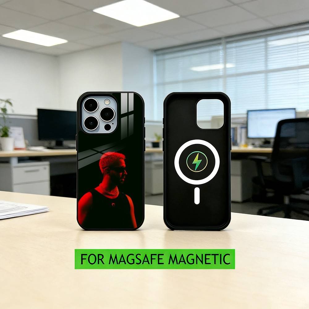 

S-Singer M-MORA Phone Case For iPhone17,16,15,14,13,12,11 Plus,Pro Magnetic with Magsafe Wireless Charging iPhone16PROMAX