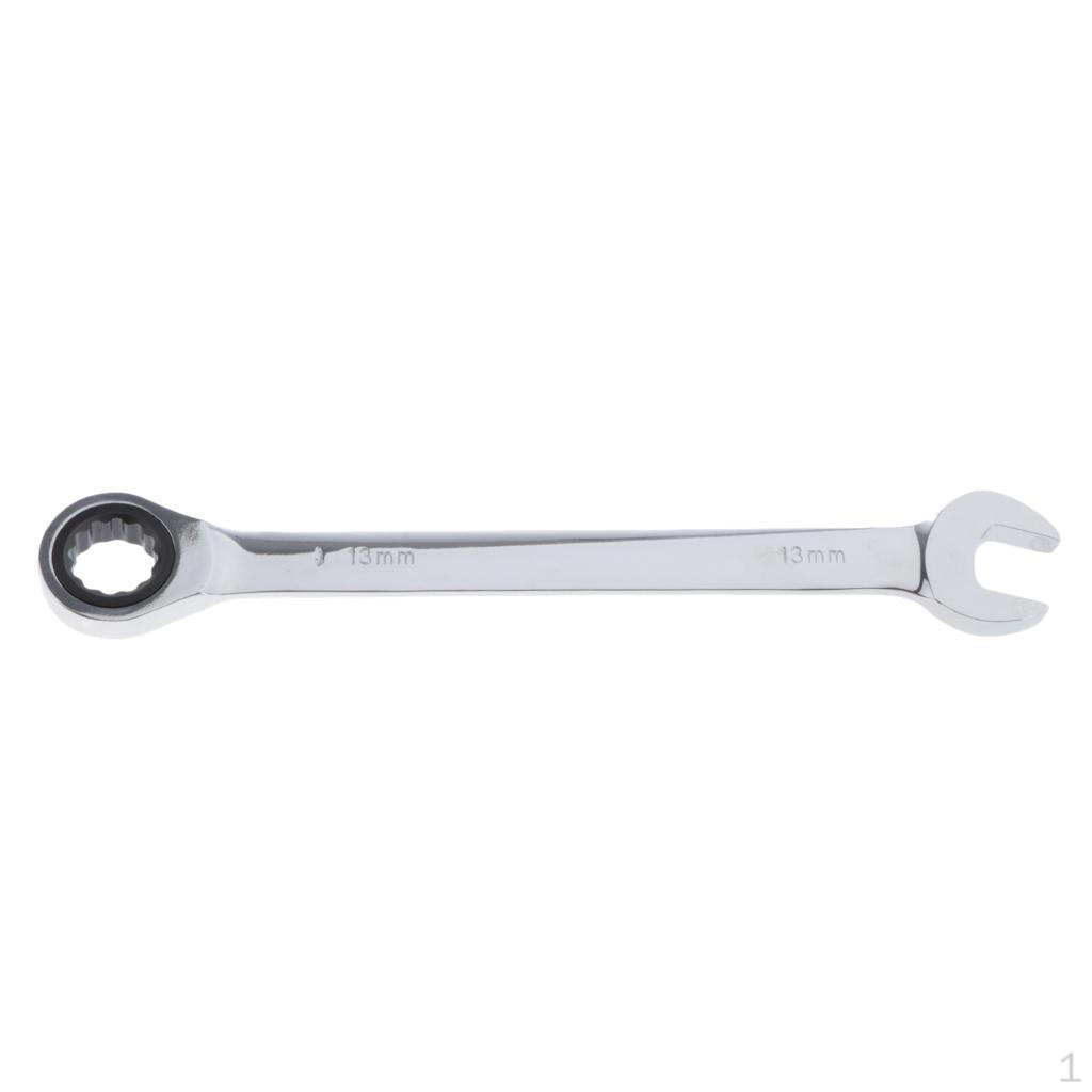 1pc Metric Ratchet Wrench Fixed Nut Mirror Polishing Repair Tools 13mm