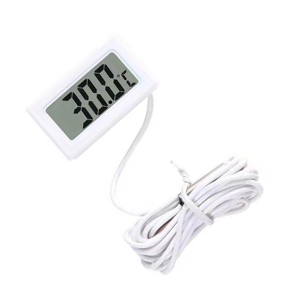 Digital Thermometers with Waterproof Probe LCD Thermometers for Fridge Temperature Monitor Temperature Measuring Meter