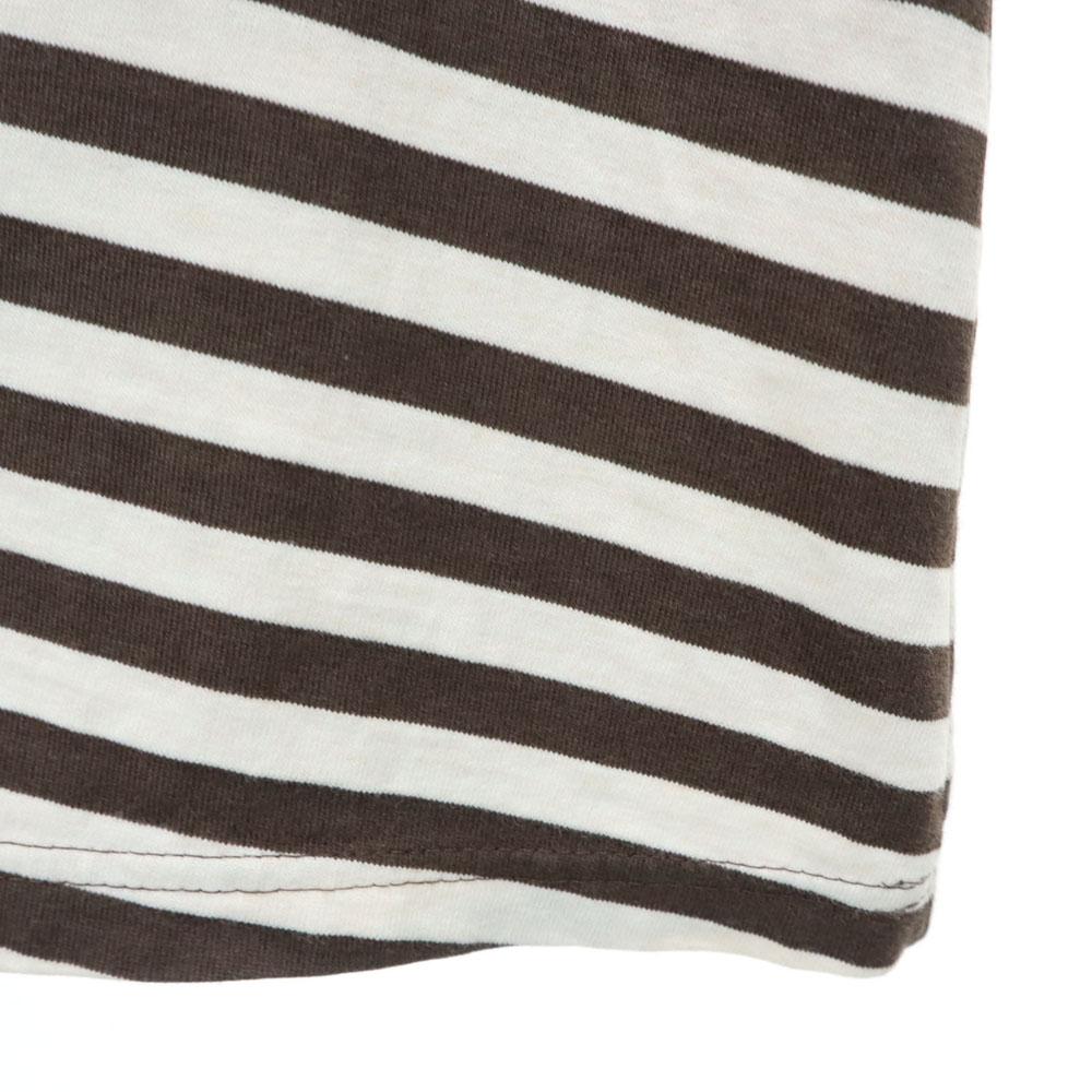 marimekko Border Pattern Long sleeve one piece 160 Brown Kid's Used