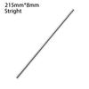 6Pcs Straight Bent Cup Straw Silver Replacement Straw for Stanley 30oz 40oz Tyeso Cup