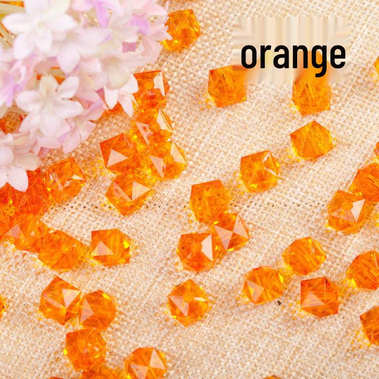 Transparent Square Acrylic Beads for DIY Handmade Beading, 8mm-12mm, Loose Beads, Paper Towel Holder Accessory