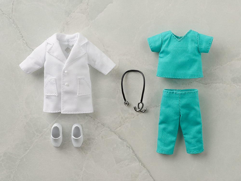 Nendoroid Doll Work Outfit Doctor Set - Fabric, Magnet & Plastic Pre-Painted Figure