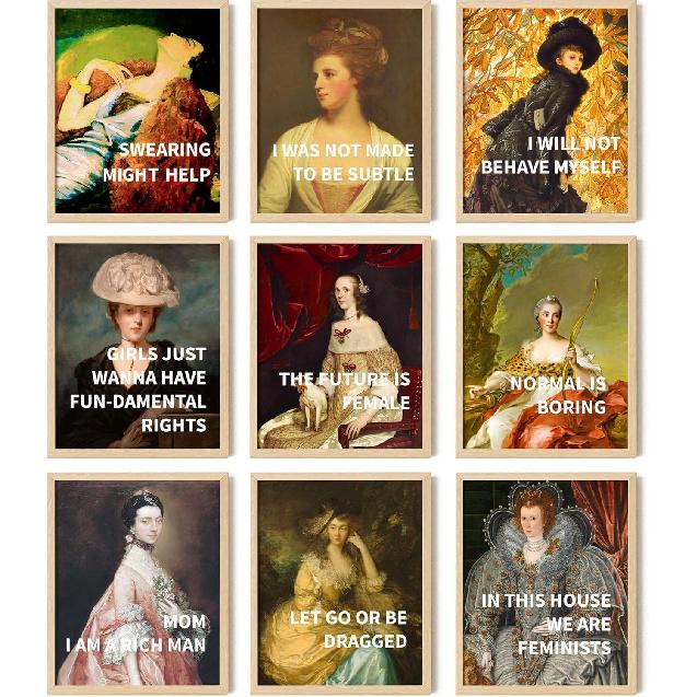 97 Decor Vintage Feminist Wall Art - Feminist Decor for Bedroom, pirational Feminism Poster Room Aesthetic, Feminist Gifts Fine Art Prints,